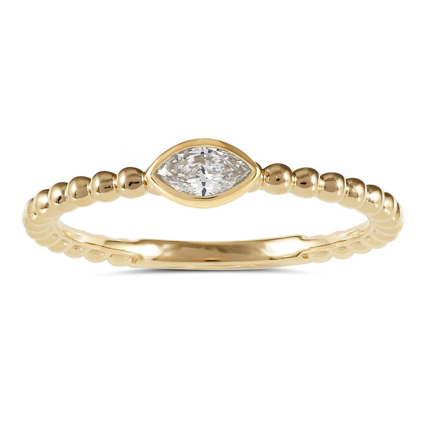 Bezel Set Marquise Ring